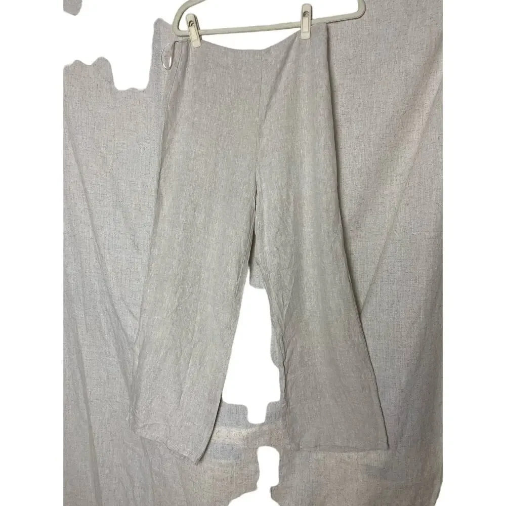 Reformation Scarlett Linen Cream Two Piece Set Size 8 - Picture 10 of 16